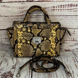 Michael Kors Snake Skin Embossed Satchel